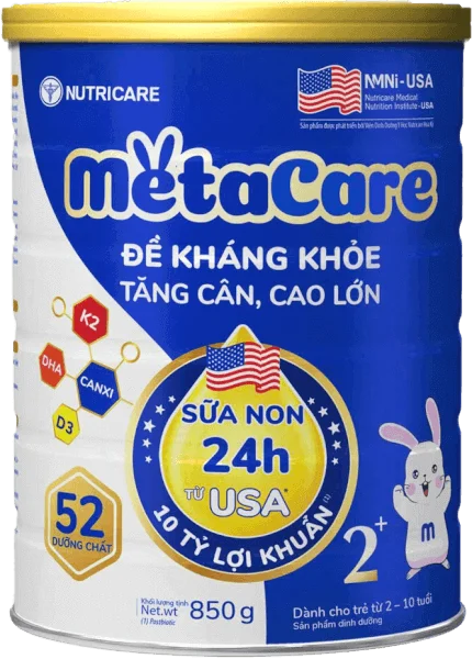 Sữa Metacare Eco 2+ 850g (2-3 tuổi)