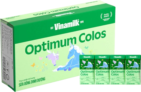 Thùng Sữa uống dinh dưỡng Optimum Colos 110ml (Lốc 4 hộp) new