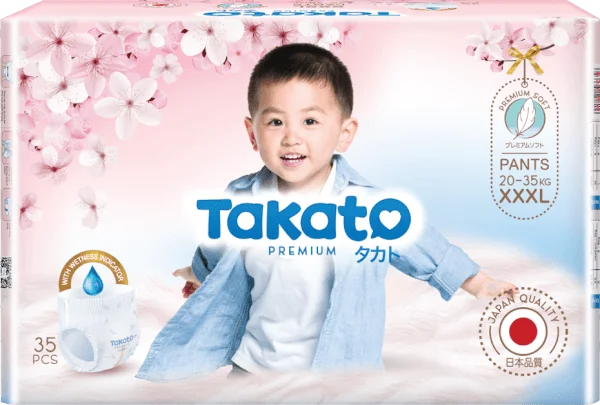 Tã quần Takato siêu mềm mại (XXXL, 35 miếng)