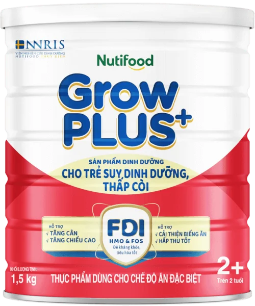 Sữa GrowPLUS+ Đỏ 2+ 1.5kg (Từ 2 tuổi) (giao bao bì ngẫu nhiên)