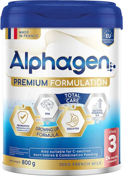 Sữa Alphagen Premium Formulation Total Care Growing Up Formula 800g (từ 24 tháng trở lên)